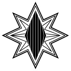 Radiant Red Line Art Vector Graphic 