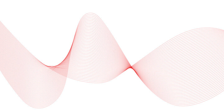 Abstract red wave background.