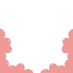 red heart on white background