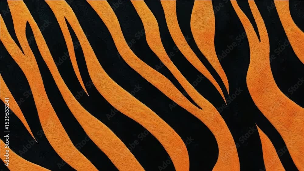 Aufkleber artistic rendering of tiger stripes with a modern twist, featuring bold colors and abstract design e
