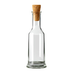Clear Glass Bottle with Cork Stopper for Olive Oil, Vinegar or Beverage Storage Ideal for Kitchen...