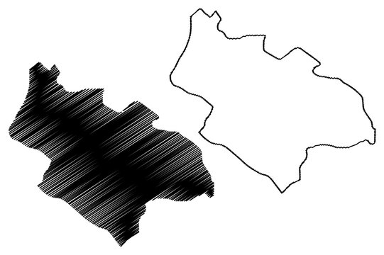 Savnik Municipality (Montenegro, Municipalities of Montenegro) map vector illustration, scribble sketch Savnik map