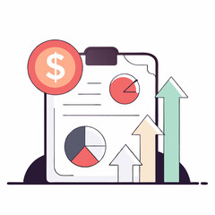 Minimalist Flat Business Icons – Modern Vector Set for Corporate Concepts