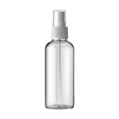 Clear Plastic Spray Bottle with Pump Nozzle for Liquid Storage and Dispensing in Minimalist Design Transparent background or png
