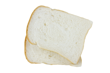 Bread slices on a transparent background