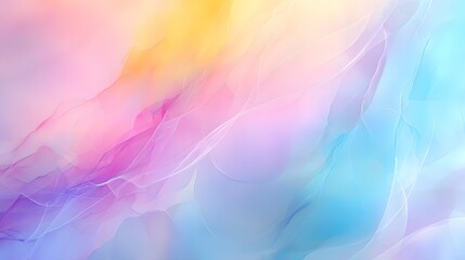 Delicate translucent layers of warm and cool colors create a soft flowing gradient with a sense of movement and depth resulting in an ethereal and dreamy abstract background