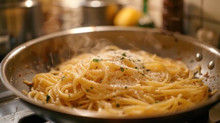 I decided to cook dinner After dinner with spaghetti menu