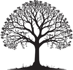 tree silhouette Vector | Minimalist & Trendy tree Silhouette Design | Unique & Stylish tree Artwork for Vector design