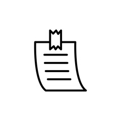 cute black and white pin note icon vector for graphic design needs and others