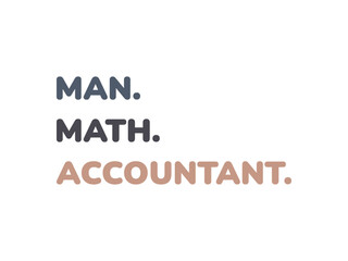 Man math accountant t shirt cool accounting shirt for men who love numbers