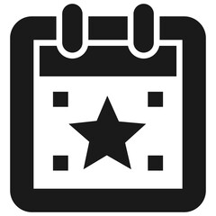 Calendar with Star