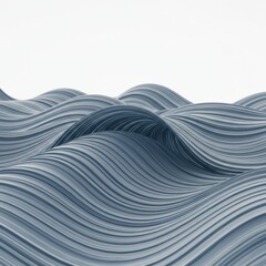 Obraz premium Abstract Grey and Blue Wave Pattern Background