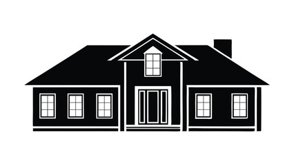 A set of isolated 3D house icons featuring various architectural models for real estate, property, and residential building illustrations silhouette vector on white background