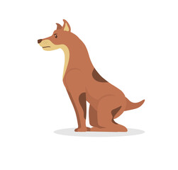 Cartoon dog character set. Cute puppy mascot illustration with funny terrier, dachshund, spaniel, pug. Vector drawing for pet-themed design, icon collection or animal graphic element.

