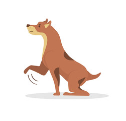 Vector cartoon dogs collection. Happy cute puppy illustrations: friendly terrier, brown dachshund, smiling pug, cheerful spaniel. Pet mascot icons isolated for graphic design.

