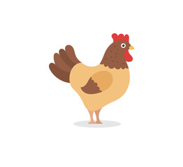 Barnyard vector animals. Pig, horse, cow, duck, rabbit, goose, and hen. Cute cartoon pet and poultry icons for farm-themed design. Rural collection isolated on white.

