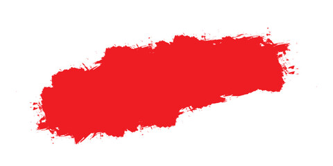 Grunge Red Brushes Stroke Paint. Set of Grunge red brush stroke, Red paint strokes isolated on white background. bold red brush stroke.