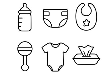 Baby Essentials Icons Collection
