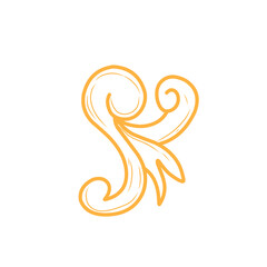 Fototapeta premium handdrawn vintage flourishes