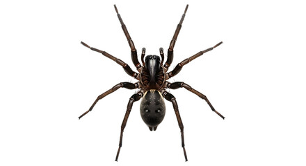 Obraz premium Detailed Dorsal View of a DarkColored Spider