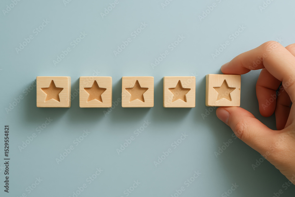 Poster a guided process aligning elements demonstrates consistent quality and achievement symbolizing progr