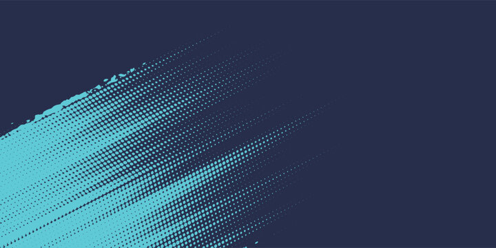 Abstract blue banner design vector, dynamic sporty horizontal background template for media promotion or web banner, eps10.