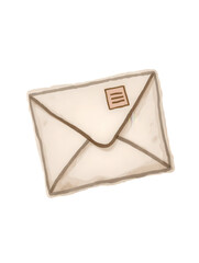 Hand-drawn Envelope Illustration with Simple Design and Details