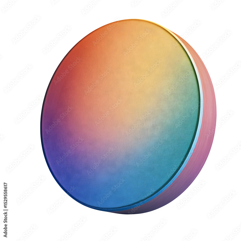 Poster a hyper-realistic artist color palette perfect side profile view isolated on pure white background s