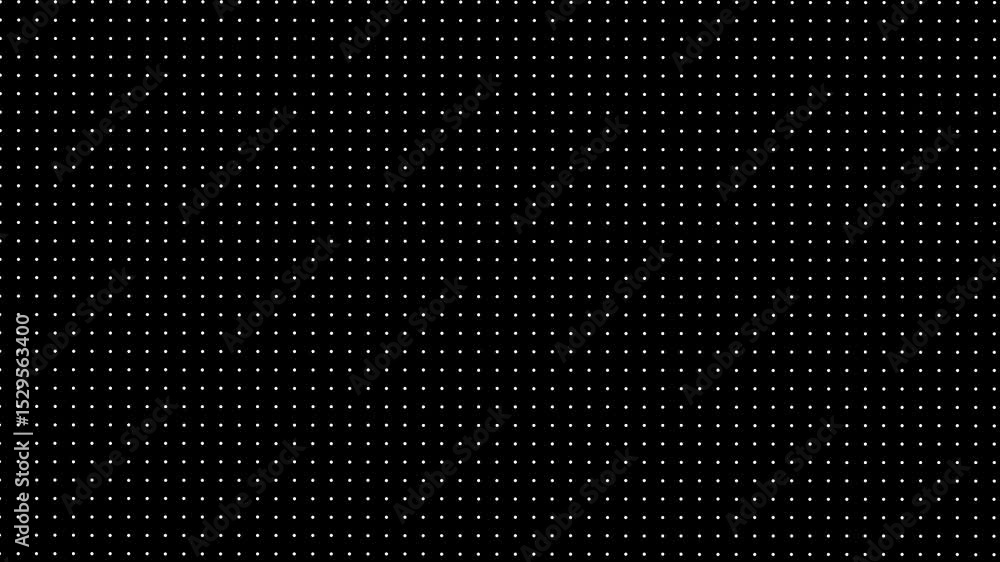 Poster sale text animation with halftone circles pattern