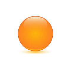 Oil gold bubble. Cosmetic capsule .	