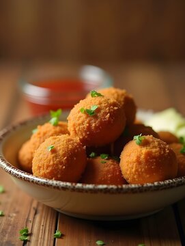 Falafels are deep fried balls traditionally found in Middle Eastern cuisine food professional advertising food photography