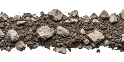 Earth and rocks, a textured surface
