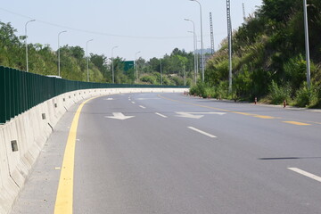road pakistani,country road and green mountains in summer, Country road and green mountains natural...