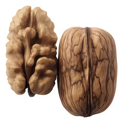 Walnuts , isolated on transparent background, png