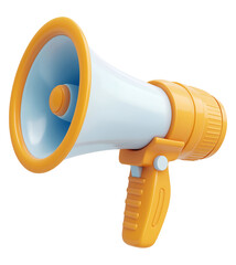 3d megaphone , isolated on transparent background, png