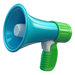 3d megaphone , isolated on transparent background, png