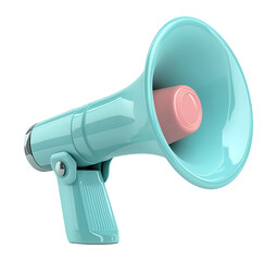 3d megaphone , isolated on transparent background, png