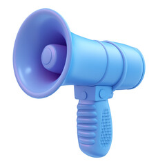 3d megaphone , isolated on transparent background, png