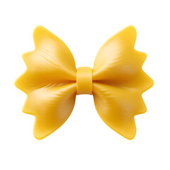 One farfalle pasta , isolated on transparent background, png