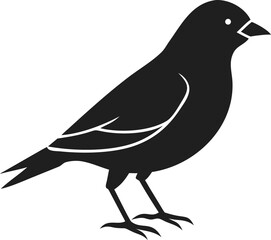 Obraz premium Sparrow bird silhouette small and agile songbird known for its adaptability and charm