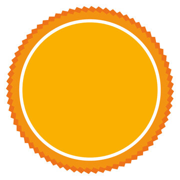 Illustration soleil jaune, couleur d'&eacute;t&eacute;, inspiration dessin anim&eacute;e, fichier vectoriel