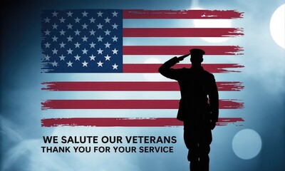 Saluting soldier american flag patriotism military veteran tribute