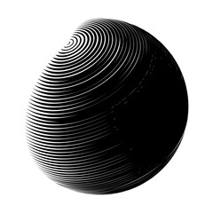 Contemporary set of halftone rounded 3d figures