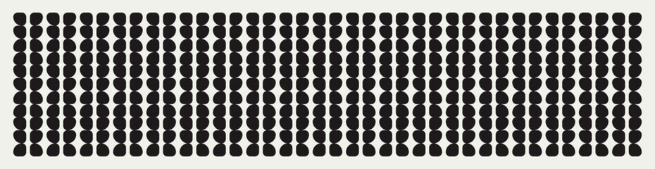 Mid century modern geometric pattern in black and white. Repeated and decorative design that can be used for packaging, decorating, interior design, wallpapers, banners and more.	
