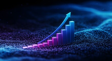 business graph showing growth