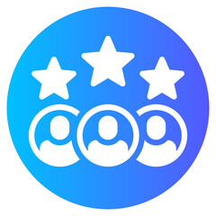 customer engagement gradient icon