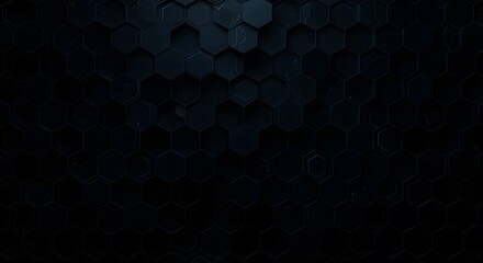 Dark hexagon background