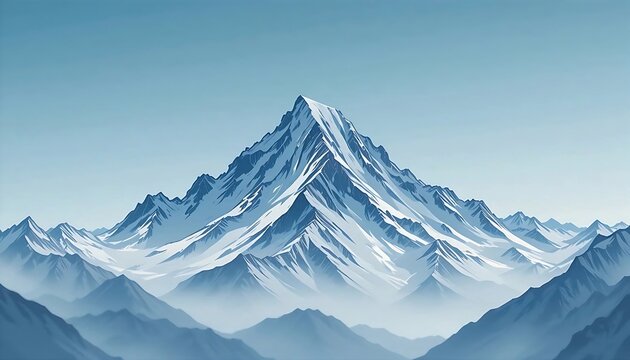 An artistic illustration of a majestic full moon casting its pale light over a calm lake, surrounded by distant mountains under a dark blue, star-filled night sky.