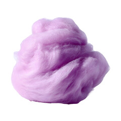 purple cotton candy isolated on white background