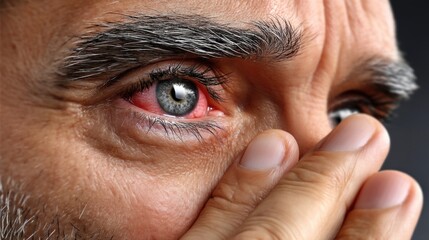 Eye disorder: redness trace, muscle strain, sight burden, nerve issue, individual ailment, facial pressure, sclera trouble, visual mark, head fatigue, iris problem